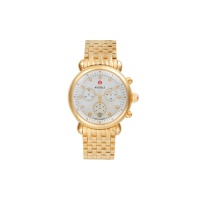 CSX 39MM Goldtone Stainless Steel, 0.03 TCW Diamond & Mother of Pearl Chronograph Watch