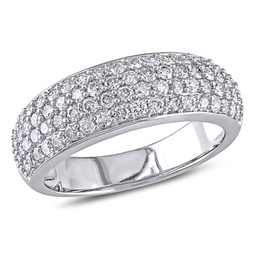 1ct tdw diamond dome eternity ring in 10k white gold