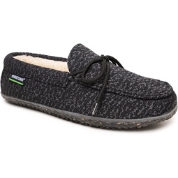 Minnetonka Men’s Eco Oak - Slip-On Shoes Featuring 100% Recycled Fabric and Laces, 50% Repurposed Berber Lining, Removable Contoured Footbed, and MinnTREAD Rubber Sole with Rice Hu