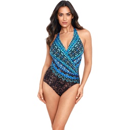 Womens Miraclesuit Untamed Wrapsody One-Piece