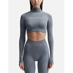 Sport Cropped Long Sleeve Top