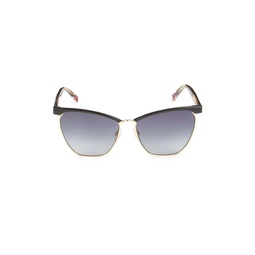 60MM Cat Eye Clubmaster Sunglasses
