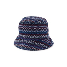 Zig Zag Wool Blend Bucket Hat