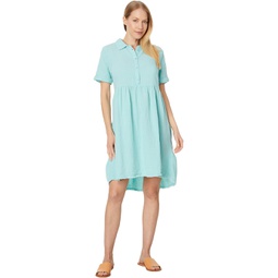 Womens Mod-o-doc Roll-Up Sleeve Tiered Back Dress