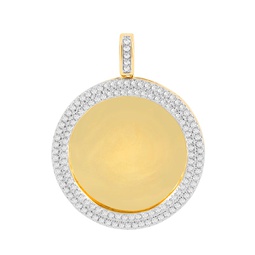 10k yellow gold pendants with 0.65 ct. diamonds