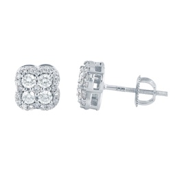 14k white gold earrings with 0.5 ct. diamonds