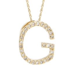 diamond g (yg/with chain) initial