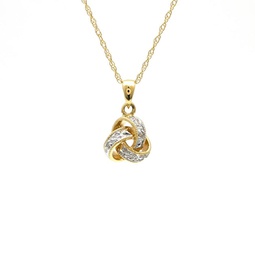 diamond pendant (yg/with chain)