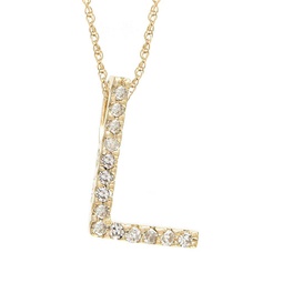 diamond l (yg/with chain) initial