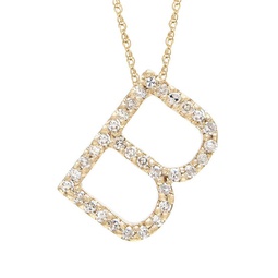 diamond b (yg/with chain) initial