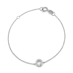 diamond intiialq bracelet (wg/7+1)