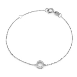 diamond intiialo bracelet (wg/7+1)