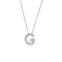 diamond intiial necklace (14kw)