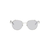 Silver   White Owlet Sunglasses 241111M134015