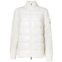 Moncler Padded Front Tonal Cardigan Beige