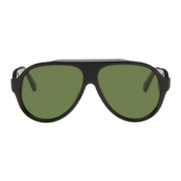 Black Aviator Sunglasses 241111M134001