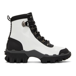 White & Black Helis Boots 212111F113013