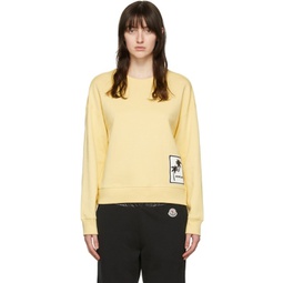 Yellow Cotton Sweatshirt 221111F098013