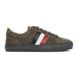 Grey Suede New Monaco Sneakers 212111M237016