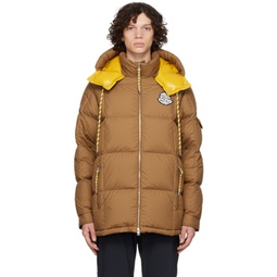 Brown Meriveles Down Jacket 222111M178058