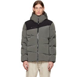 Gray Tacana Short Down Jacket 222111M178044