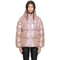 Pink Frasne Short Down Jacket 222111F061039