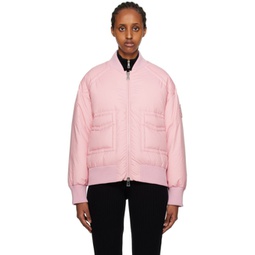 Pink Jucar Down Bomber Jacket 232111F061053