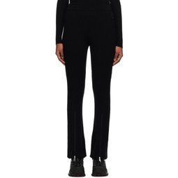 Black Patch Trousers 232111F085000