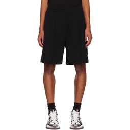 Black Pinched Seam Shorts 231111M193007