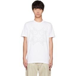 White Monogram T-Shirt 231111M213032