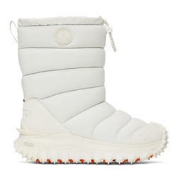 White Apres Trail High Snow Boots 222111F114004