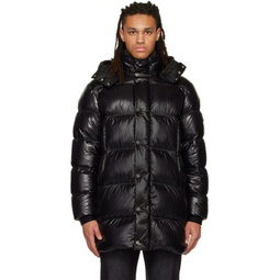 Black Pablof Long Down Jacket 222111M178087