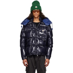 Navy Karakorum Short Down Jacket 232111M178038