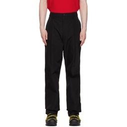 Black Polyester Trousers 222111M191015