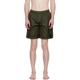 Green Patch Swim Shorts 232111M208006