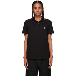 Black Tricolor Polo 212111M212134