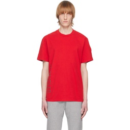 Red Crewneck T-Shirt 231111M193044