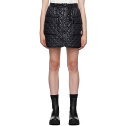 Black Padded Miniskirt 232111F090001
