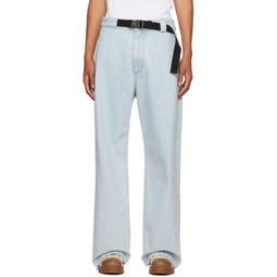 1 Moncler JW Anderson Blue Bleached Jeans 222171M186000