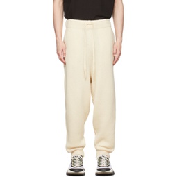 2 Moncler 1952 Off-White Cashmere & Wool Lounge Pants 212171M190005