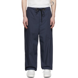 2 Moncler 1952 Navy Polyester Trousers 221171M190003