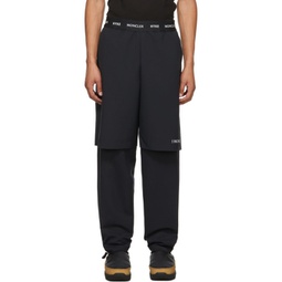4 Moncler Hyke Navy Layered Trousers 212171M191002