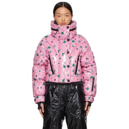 3 Moncler Grenoble Pink Cropped Down Jacket 212171F061001