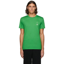 2 Moncler 1952 Green Double Logo T-Shirt 212171M213001