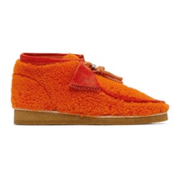 2 Moncler 1952 Orange Clarks Edition Wallabee Boots 222171M224001