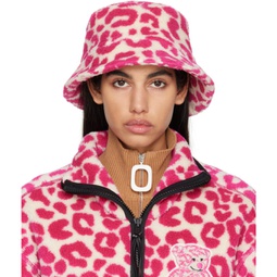 1 Moncler JW Anderson Pink Teddy Bucket Hat 231171F015000