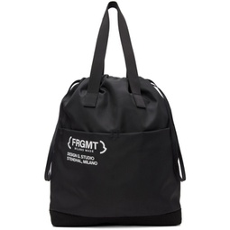 Black Drawstring Tote 222171M172000