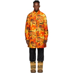 8 Moncler Palm Angels Orange Tallac Coat 221171M176000