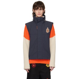 1 Moncler JW Anderson Navy Tryfan Down Vest 231171M185002