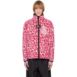 1 Moncler JW Anderson White & Pink Zip-Up Sweatshirt 231171M202002